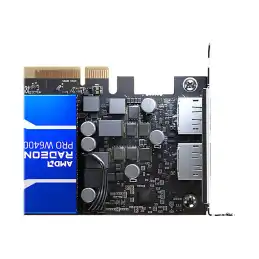 AMD Radeon Pro W6400 - Carte graphique - RDNA 2 - 4 Go GDDR6 - PCIe 4.0 x4 - 2 x DisplayPort (100-506189)_10